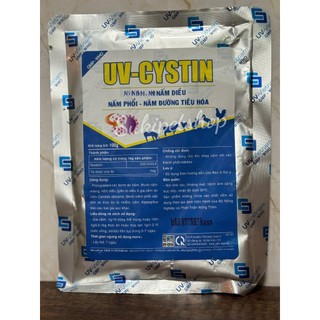 UV-CYSTIN - gói 100g - SẢN PHẪM HỖ TRỢ CẢI THIỆN CÁC VẤN ĐỀ DO NẤM Ở GIA SÚC, GIA CẦM