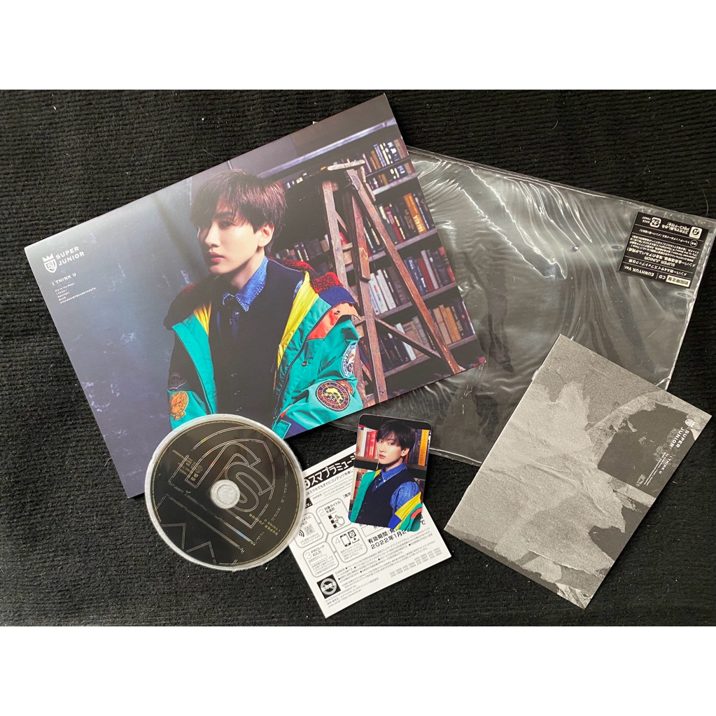 Super junior mini album Nhật  I Think U Eunhyuk ver đã khui seal, gồm CD photocard và photobook như 