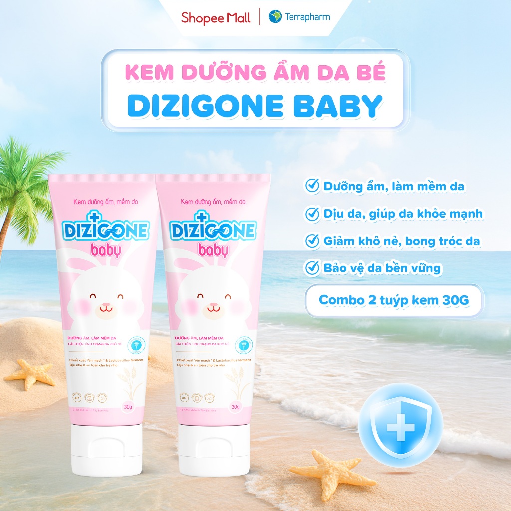 [COMBO] 02 Kem dưỡng ẩm, mềm da DIZIGONE Baby 30g