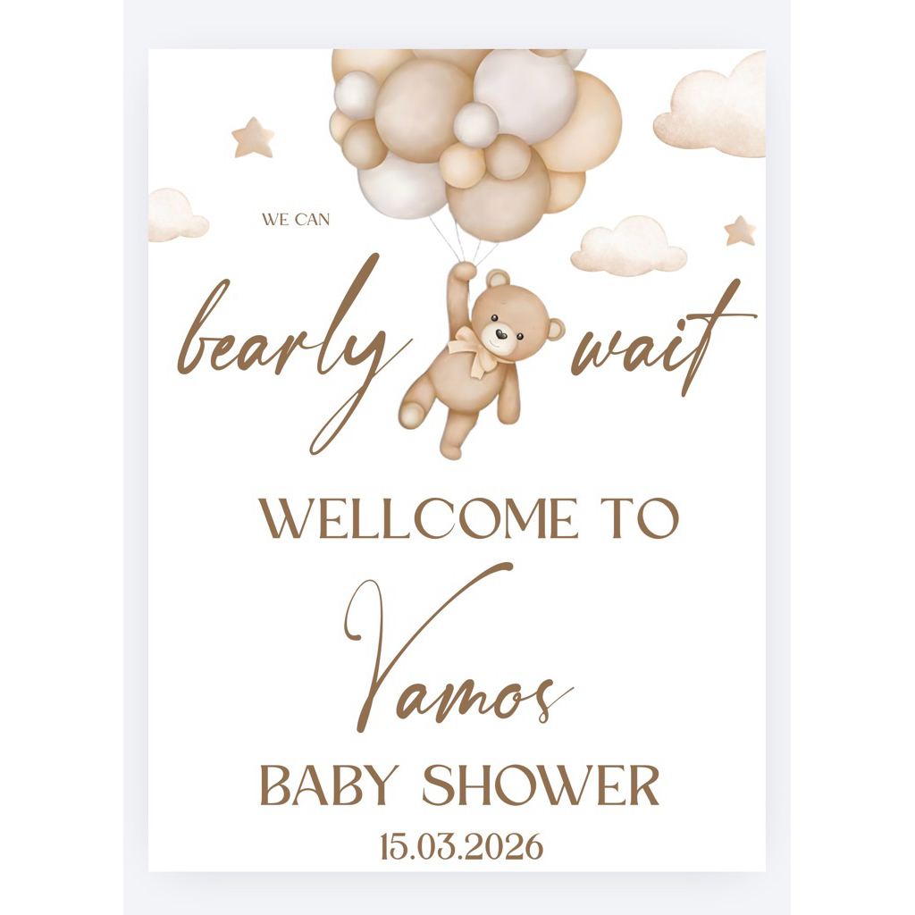 Bảng tên sinh nhật bé Pixi Party 70x50cm