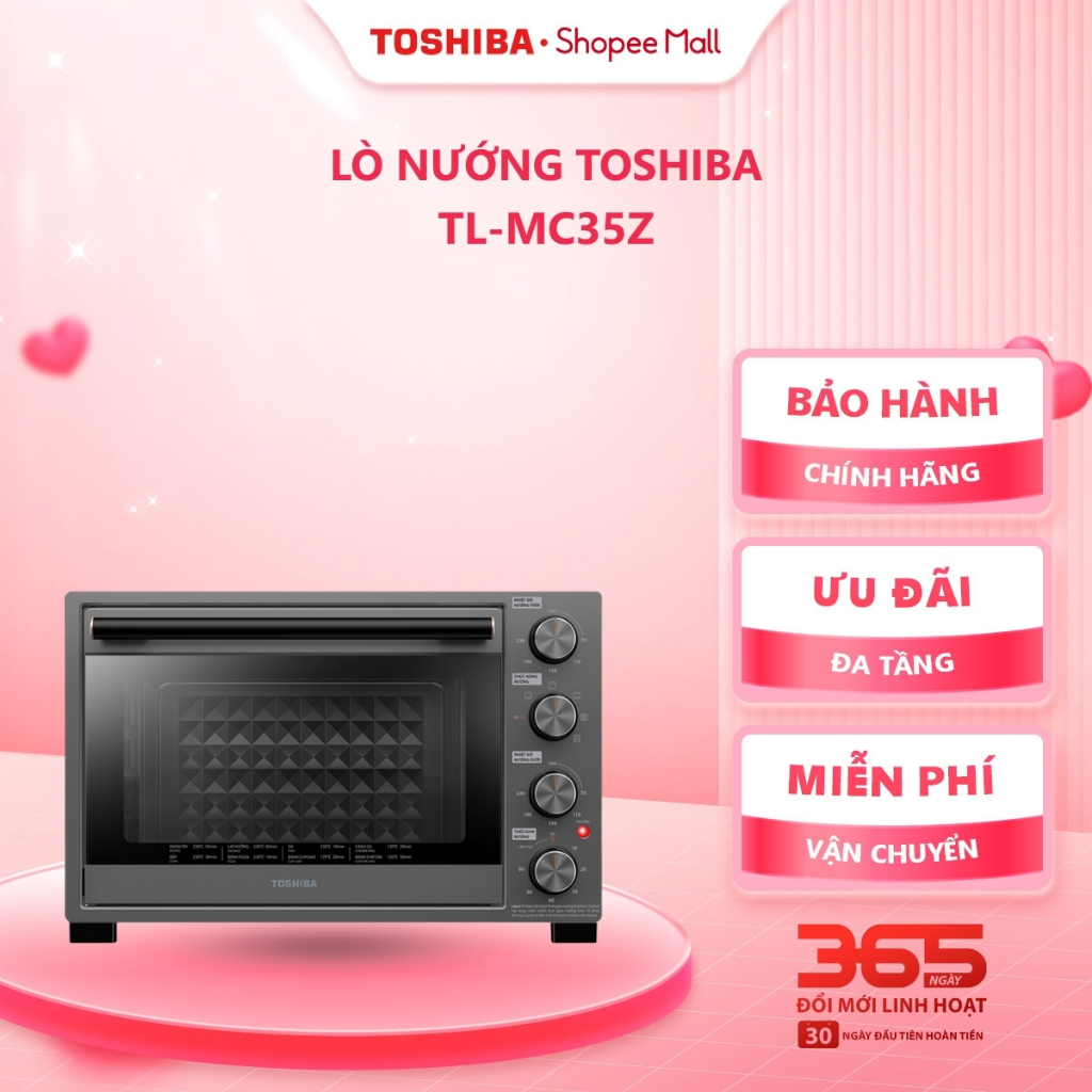 Lò nướng Toshiba TL-MC35Z - Hàng chính hãng, bảo hành 12 tháng |HỎA TỐC HCM|