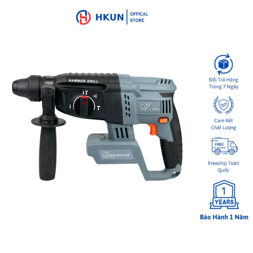 Thân Máy Khoan Bê Tông Pin DKPRO TR2-26 Động Cơ Lõi Đồng Chân Pin Phổ Thông