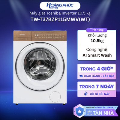 TW-T37BZP115MWV(WT) - Máy Giặt Toshiba Inverter 10.5 Kg TW-T37BZP115MWV {Ship HCM 0Đ}