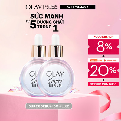 [Meta] Combo 2 Super Serum OLAY 5 Dưỡng Chất Trong 1 Chai 30mlx2
