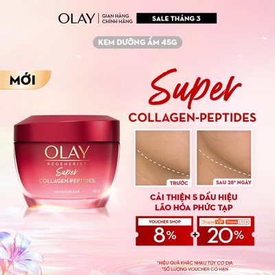 [Meta] [MỚI] Kem Dưỡng Ẩm OLAY Super Collagen Peptides Giúp Cải Thiện 5 Dấu Hiệu Lão Hóa Phức Tạp 45G