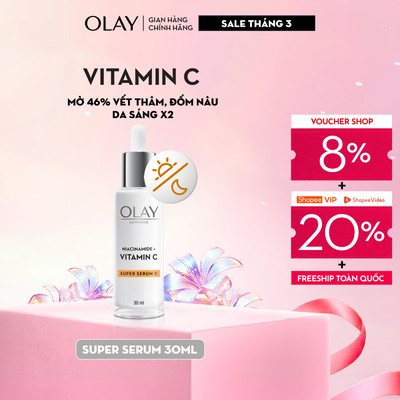 [Meta] Super Serum OLAY LUMINOUS NIACINAMIDE + VITAMIN C Mờ Vết Thâm, Đốm Nâu, Dưỡng Sáng Da 30ML