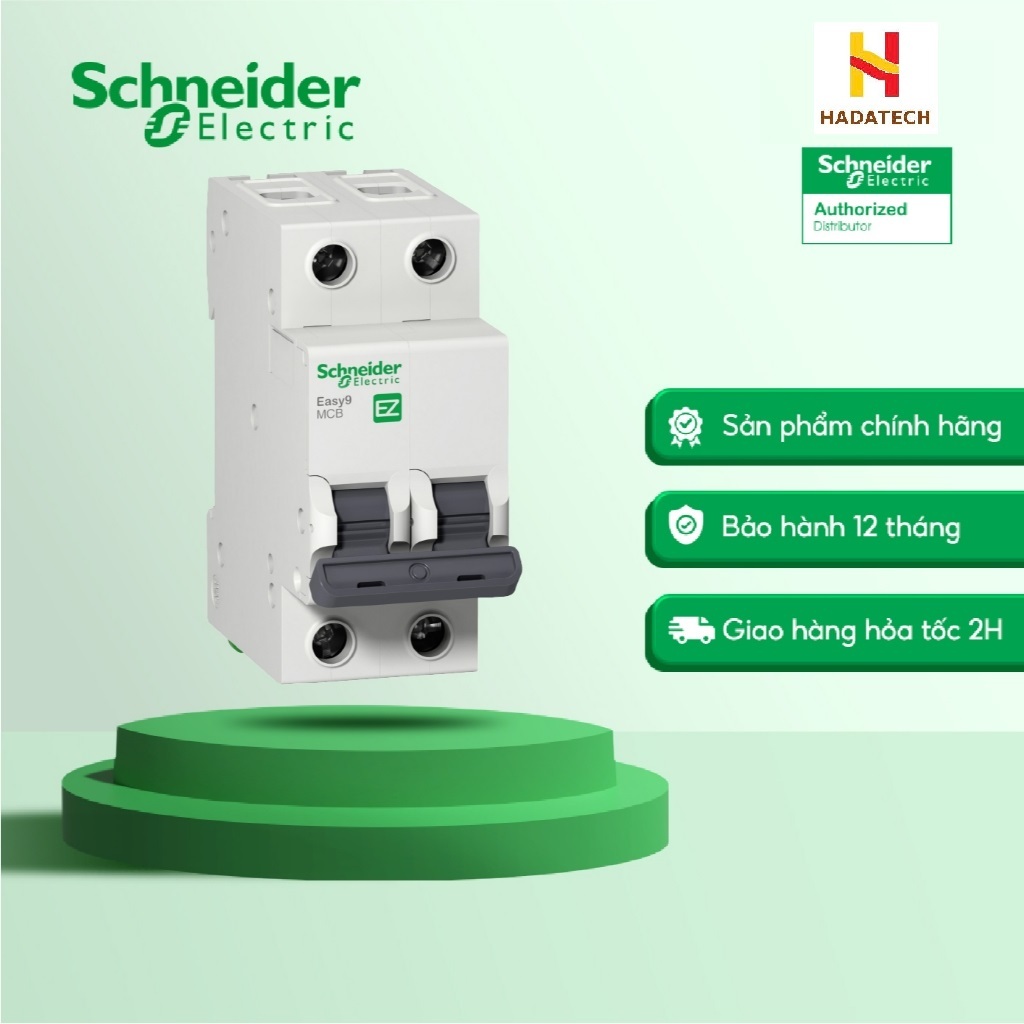 Schneider-MCB 2P 10A 4.5kA dòng Easy9