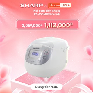 Nồi cơm điện tử Sharp KS-COM195HV-WH 1.8L [12 Chức năng nấu] - Bảo hành 12 tháng
