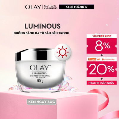 [Meta] Kem Dưỡng Ẩm Ban Ngày OLAY LUMINOUS Sáng Da Ngăn Tia UV SPF15 PA++  50G