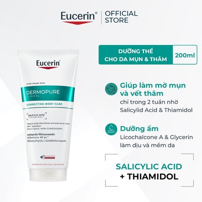 [Hannah x Eucerin] Kem dưỡng thể Eucerin® DermoPure Clinical Correcting Body Care 200ml
