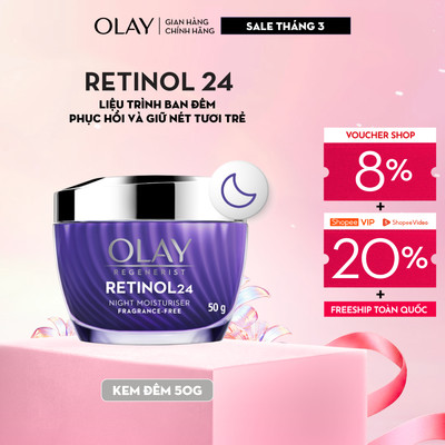 [Meta] Kem Dưỡng Ẩm OLAY RETINOL24 Giúp Mờ Nếp Nhăn 50G