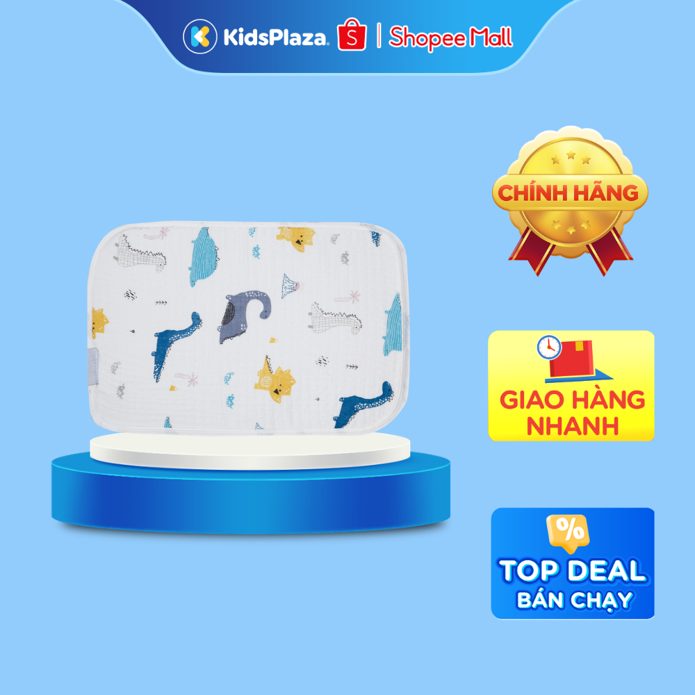 Gối xô thông hơi in hình hoạt tiết đang yêu AC21 cho bé