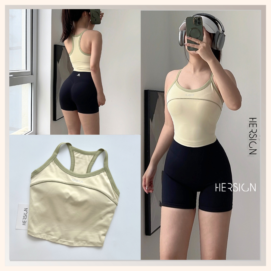 HERSIGN Bộ đồ tập thể thao nữ tập tennis pickleball SMIXA25N12 BST HERSIGN Bare Form
