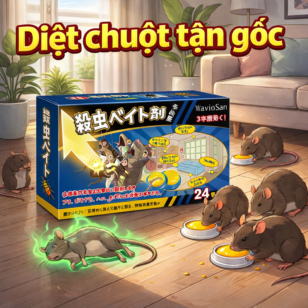 🐭Dẫn dụ mạnh, chuột ăn ngay🐭 Thuốc diệt chuột sinh học, diệt chuột, đuổi chuột, bả diệt chuột 1 hộp 