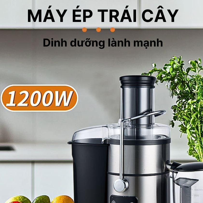 Máy ép trái cây công nghiệp đa năng Lumabella SK-03014 công suất cao 1200W, ép mọi loại trái cây hoa quả tiện lợi