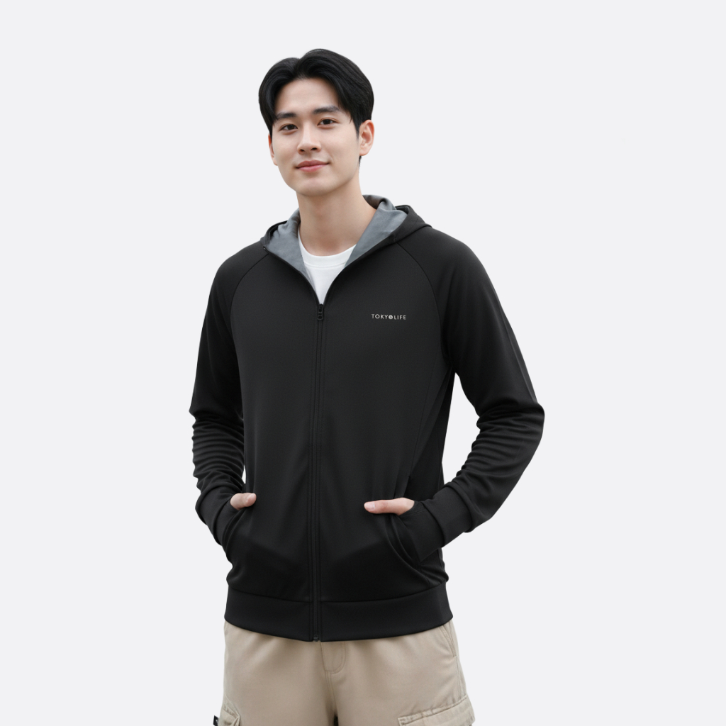 Áo chống nắng đa năng Unisex 2 lớp TOKYOLIFE có mũ trùm kín mặt chống tia UV vải thoáng khí 40005564 | BigBuy360 - bigbuy360.vn
