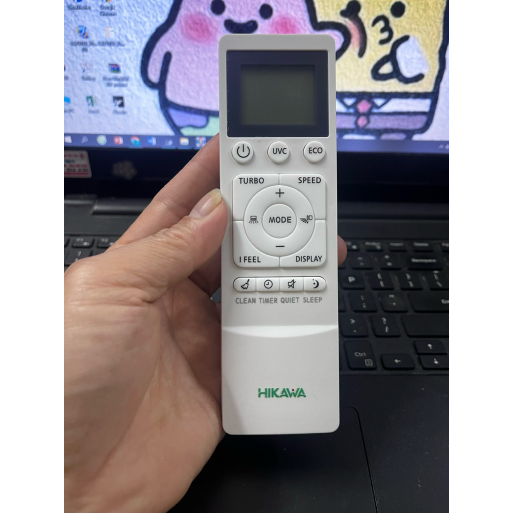 Điều khiển remote điều hoà HIKAWA 2 chiều mẫu mới+ kèm pin