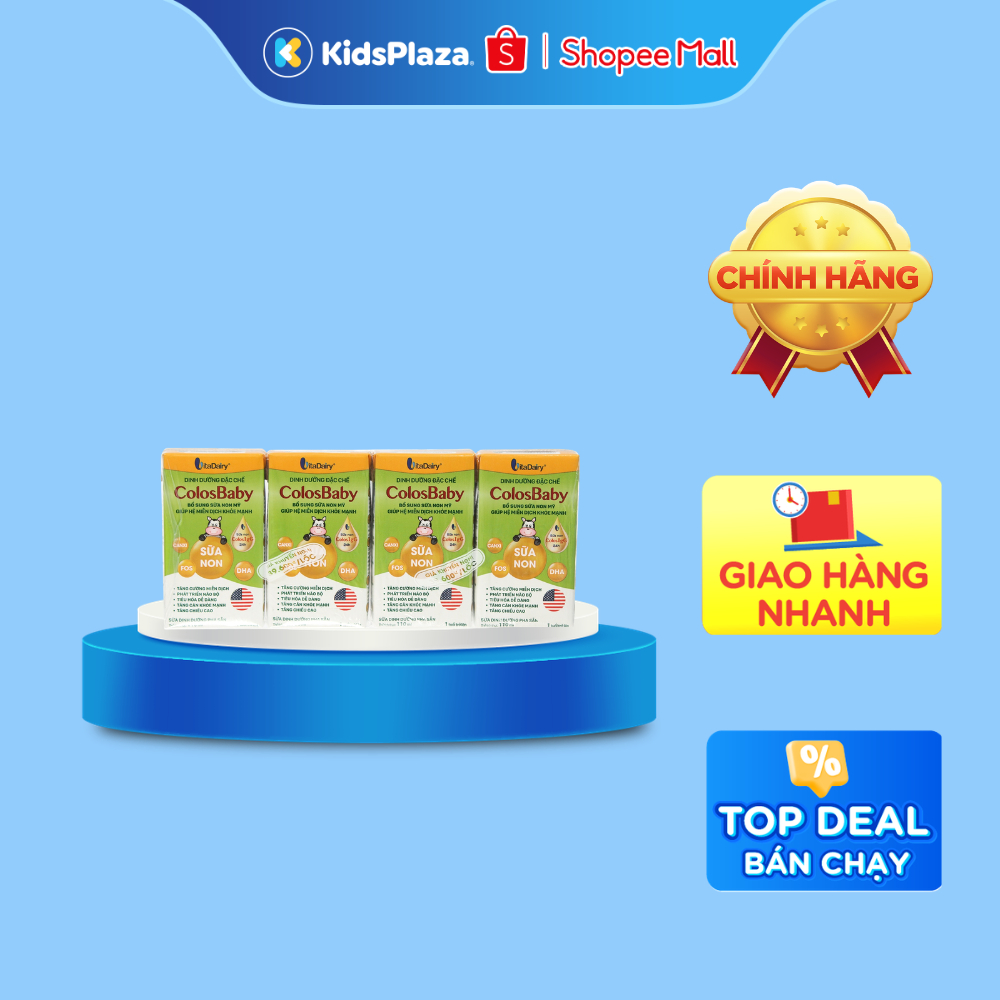 Sữa bột pha sẵn Colosbaby Gold 4x110ml - Tăng cường hệ miễn dịch