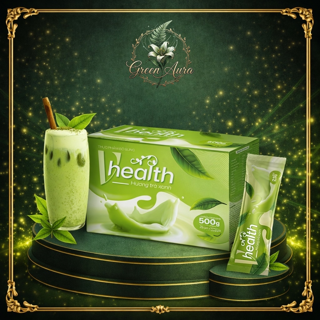 Bột Dinh Dưỡng Vhealth Vị Trà Xanh Matcha