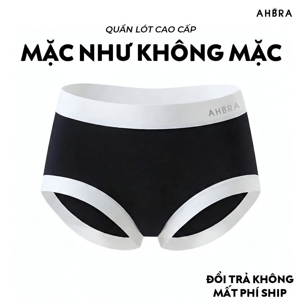 Quần Lót Nữ AHBRA SQ01 Cotton Viscose Không Viền Mềm Mịn Co Giãn Thấm Hút Mồ Hôi