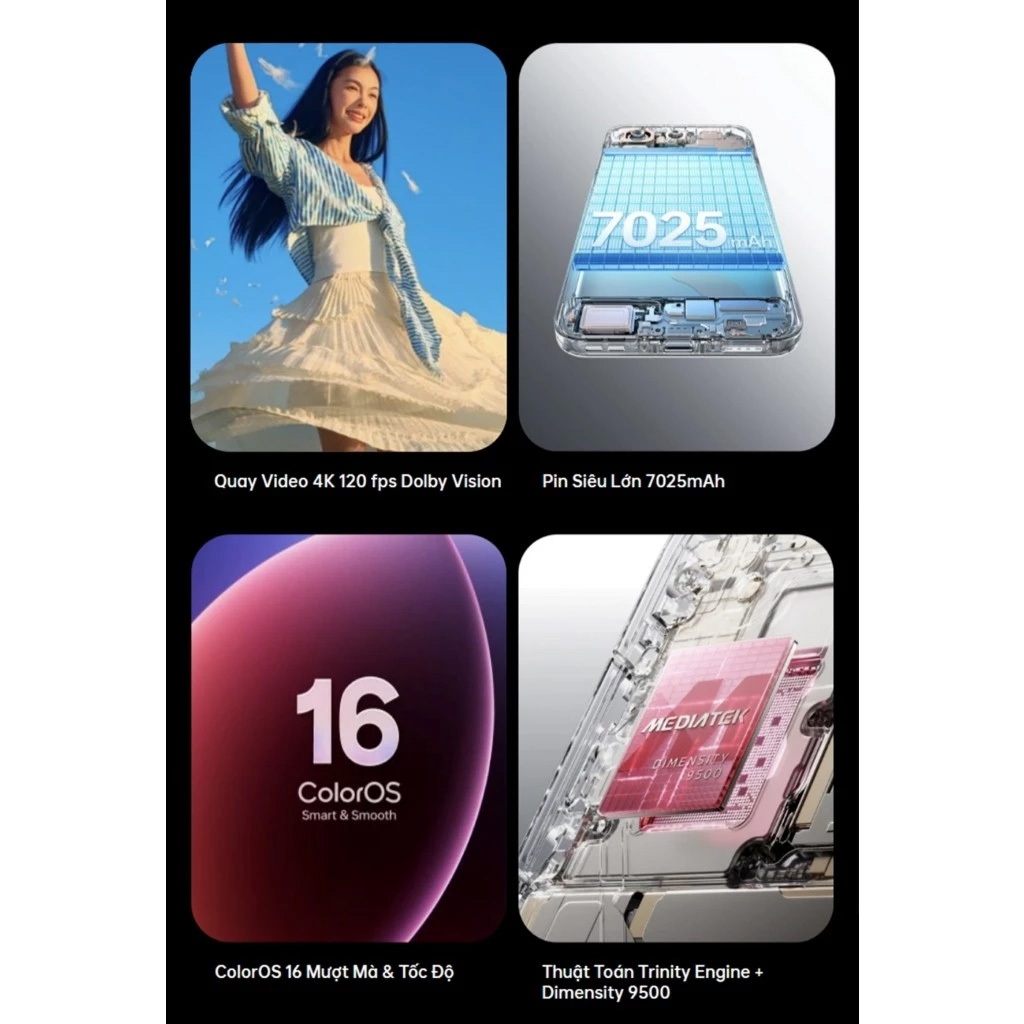 Điện thoại OPPO Find X9 5G 16GB+512GB Chính hãng | Màn Hình AMOLED 6.59" | Pin Siêu Lớn 7025mAh | BigBuy360 - bigbuy360.vn