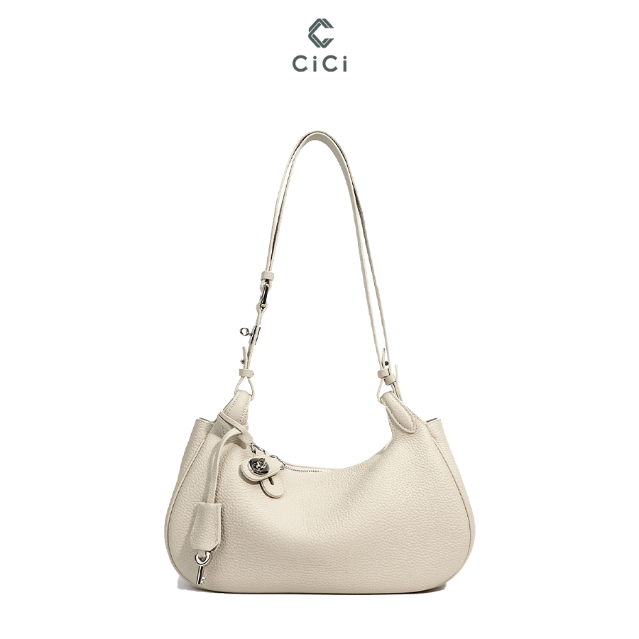 Túi xách đeo vai CiCi TN013_WHITE dáng trẻ trung thời thượng đi chơi đi tiệc