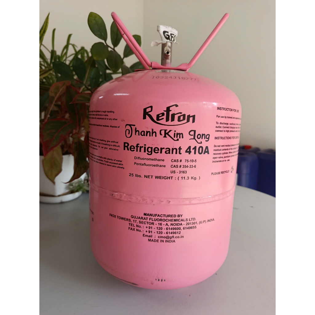 Vỏ bình gas R410A Ấn Độ Thanh Kim Long mới 99,9% đẹp