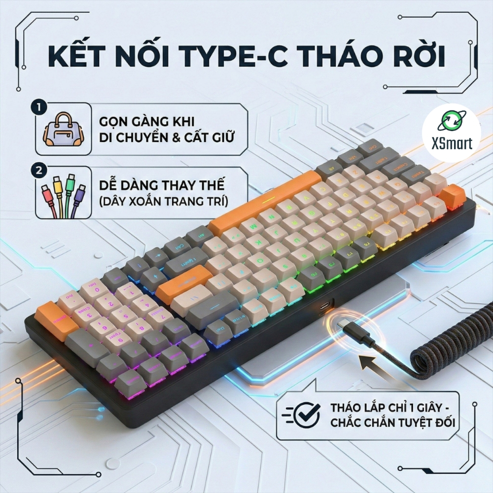 Bàn Phím Cơ Cao Cấp K3 Premium Gaming Nhiều Chế Độ Led Cực Đẹp, Trục Cơ Học Red Switch Dùng Cho PC | BigBuy360 - bigbuy360.vn