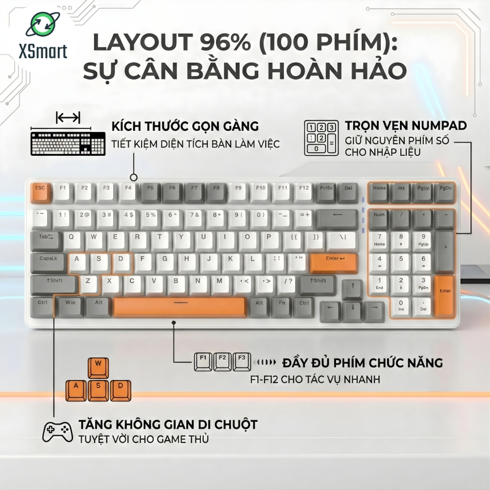 Bàn Phím Cơ Cao Cấp K3 Premium Gaming Nhiều Chế Độ Led Cực Đẹp, Trục Cơ Học Red Switch Dùng Cho PC | BigBuy360 - bigbuy360.vn