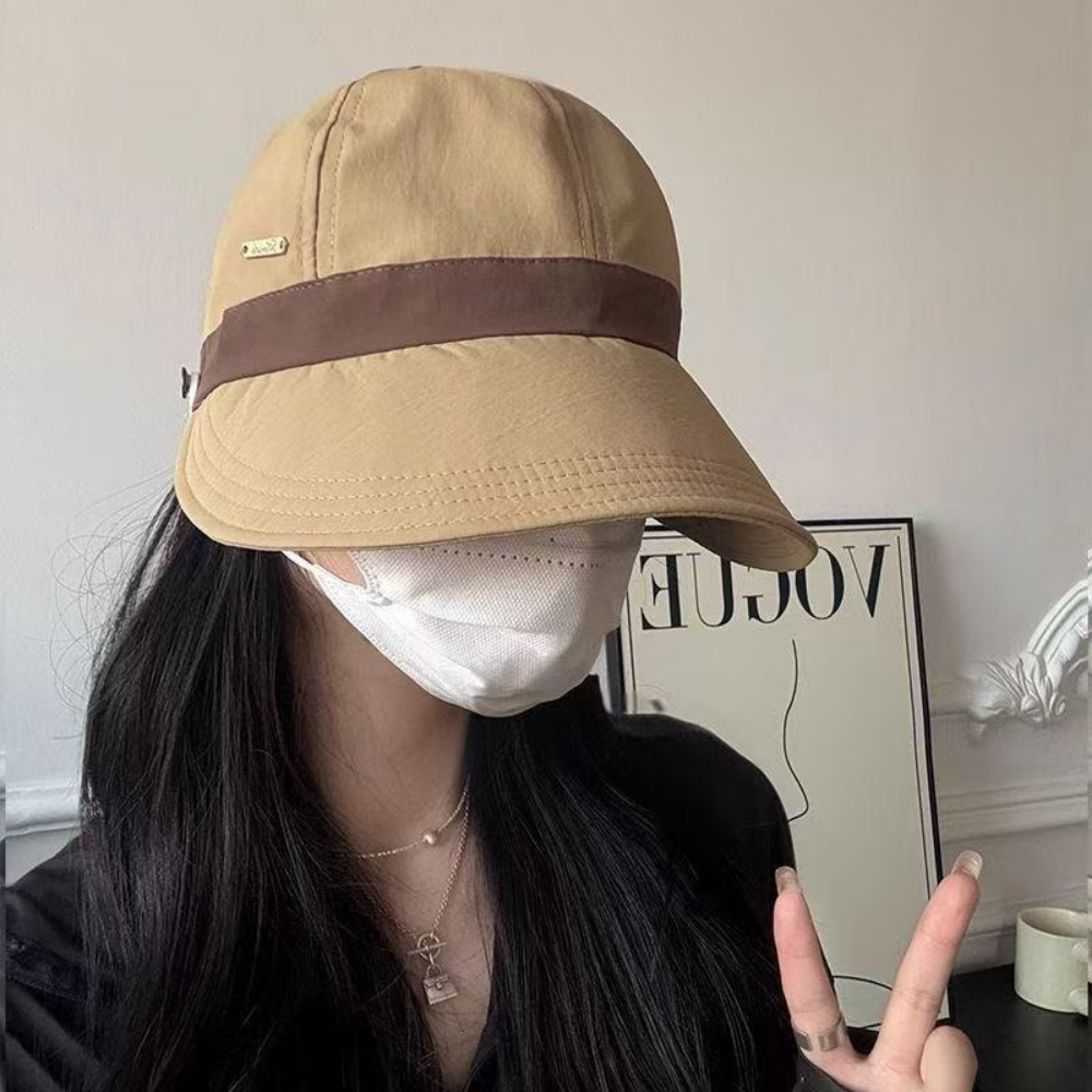 Mũ Chống Nắng Nữ Vành Rộng Phối Viền Thời Trang, Mũ Bucket Chống 99% Tia UV Vải Cotton Cao Cấp | BigBuy360 - bigbuy360.vn