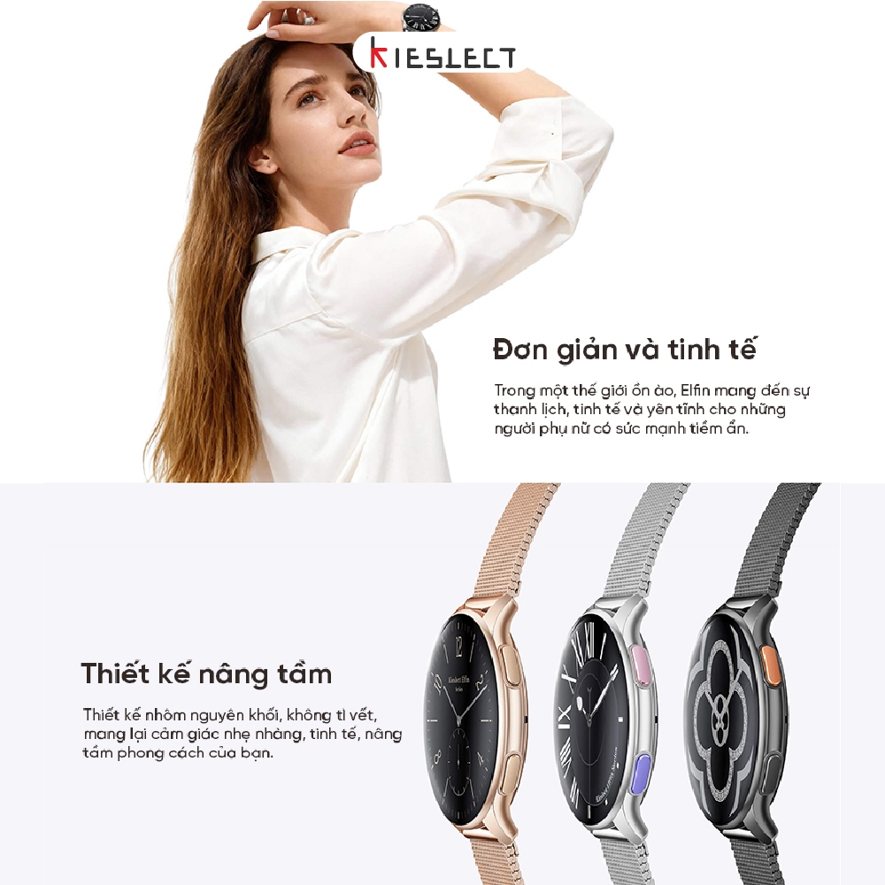 [NEW] Đồng hồ thông minh Kieslect Lady Watch Elfin - 1.32" FHD AMOLED - Nghe gọi Bluetooth - Chính hãng | BigBuy360 - bigbuy360.vn