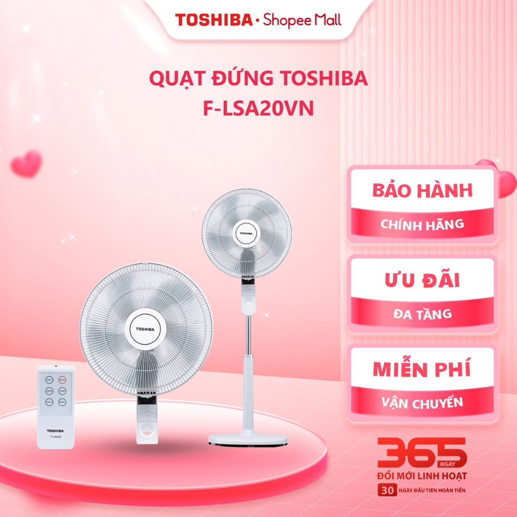 Quạt đứng Toshiba F-LSA20VN - Hàng chính hãng, bảo hành 12 |HỎA TỐC HCM|
