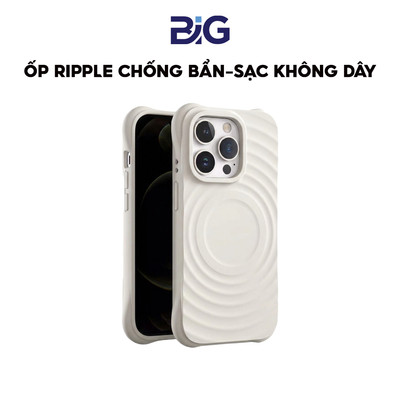 Ốp Lưng Ripple 12–17 Pro Max – Chống Bẩn, Chống Trầy, Bảo Vệ Camera, Sạc Không Dây