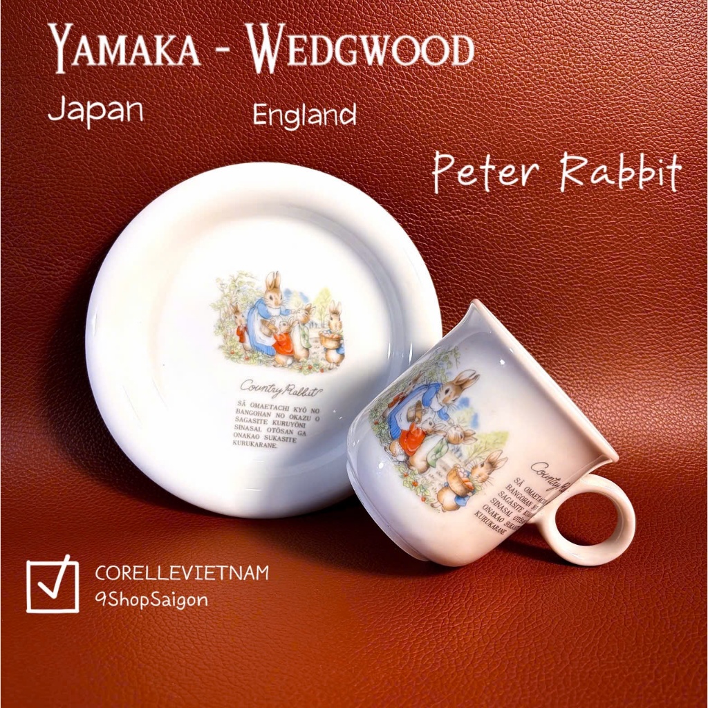 [Hàng Hiệu New 100%] YAMAKA JAPAN - Peter Rabbit - 01 Set Trà Thỏ Peter Xinh Xĩu Size Mini