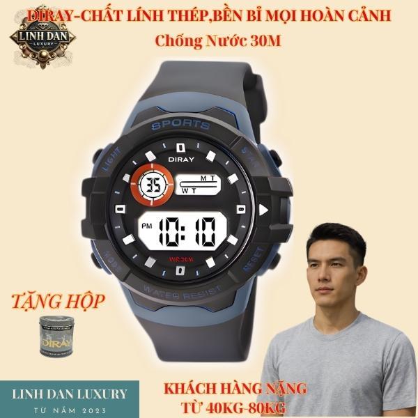[DIRAY 2141G] Đồng Hồ Nam Thủy Quân Lục Chiến | Điện Tử – Đèn LED – Chống Nước 30M | Mẫu Đồng Hồ Nam Đẹp | Sinh Viên