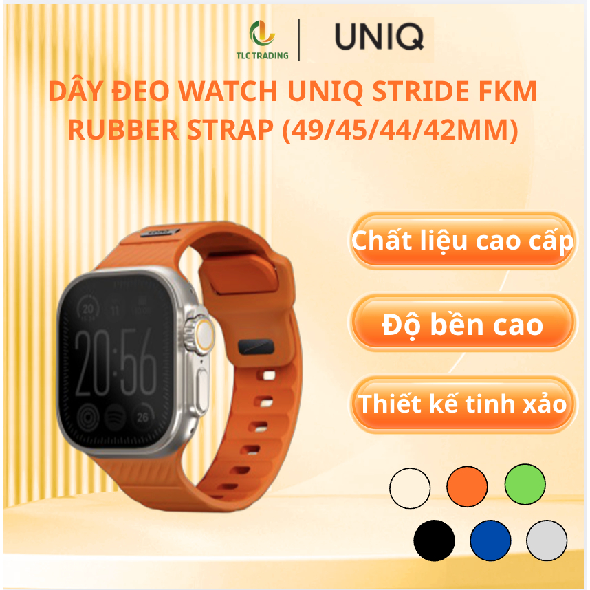 Dây Đeo đồng hồ thông minh Watch UNIQ Stride Fkm Rubber Strap (49/45/44/42mm)