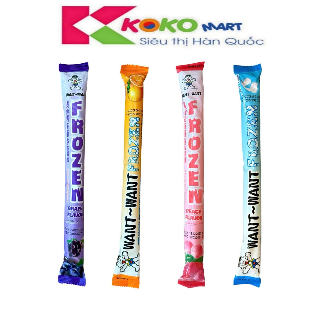 Nước Giải Khát Want Want Frozen Hương vị Trái Cây 78ml