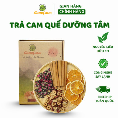 Trà Cam Quế Dưỡng Tâm Camifarm thanh lọc cơ thể, thơm miệng, hỗ trợ giảm cân, tăng cường sức đề kháng