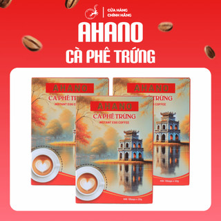 Combo 6 Hộp Cà Phê Trứng Chuẩn Vị Hà Nội, Cà Phê Hòa Tan Loại Đặc Biệt Thơm, Ngon Tiện Lợi - AHANO, Le Plateau Coffee