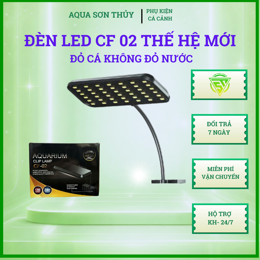 Đèn led Deyao CF 02 đỏ cá không đỏ nước