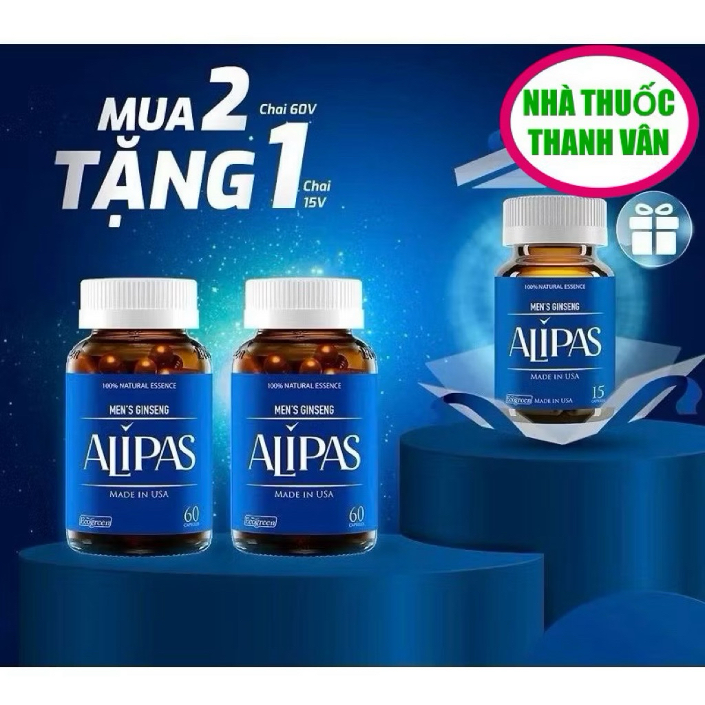 Combo 2lọ Sâm Alipas 30v_ có tem tích điểm tặng phẩm( mua 4lọ 30v tặng lọ 15v)