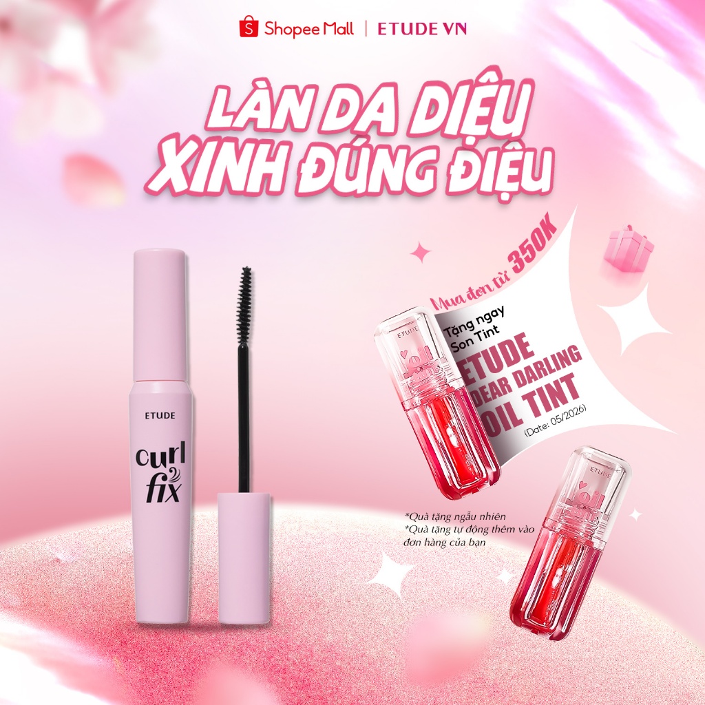 Mascara Chuốt Mi ETUDE Curl Fix Mascara 3 màu 8g