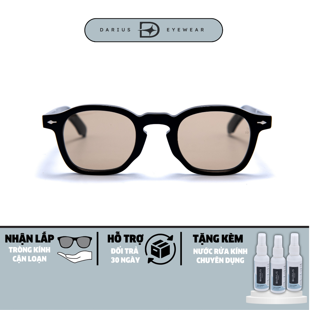Gọng kính JMM ZEPPHIRIN 47 dáng kính vuông to tròng kính chống tia UV cao cấp DARIUS DJMM04