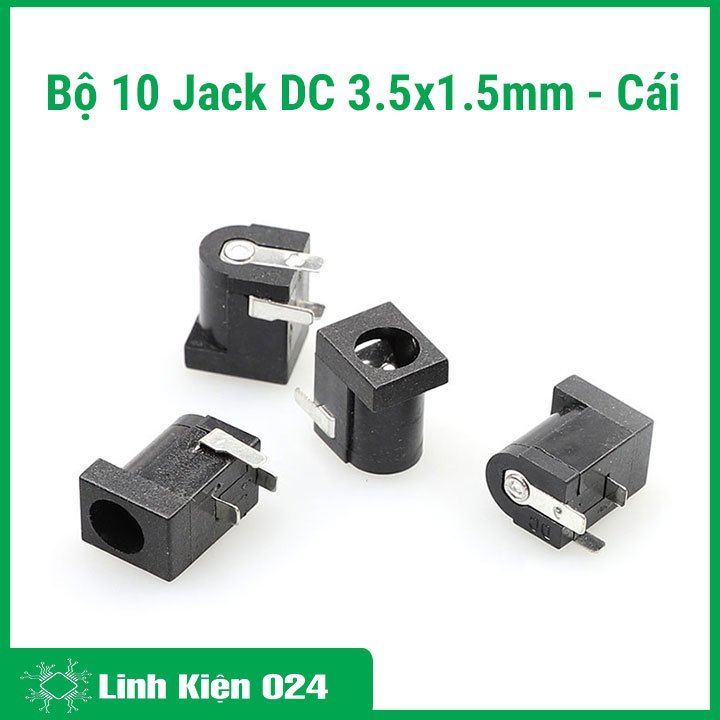 Combo 10 Jack DC cái 3.5x1.5mm