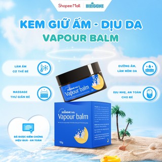 Kem bôi da DIZIGONE Baby Vapour Balm - Hũ 10g: Massage dưỡng da, giúp làm thơm da, giúp da mềm mại