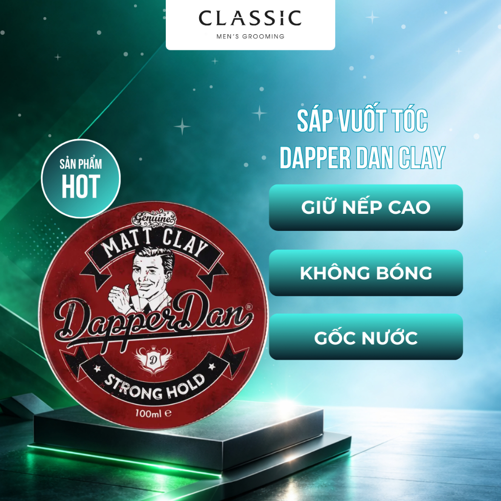 Sáp vuốt tóc Dapper Dan Matt Clay 100ml