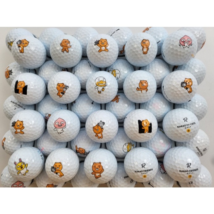 (Túi 10 quả) Bóng Golf Kakao Friends độ mới 90-99% hàng chính hãng - Bóng golf hình con vật