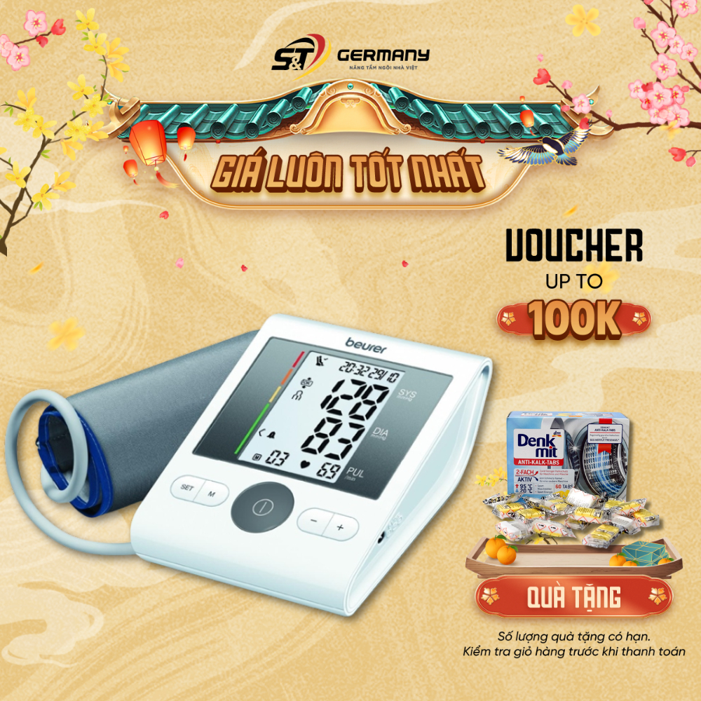 HCM Máy đo huyết áp bắp tay có Adapter BEURER BM28  GermanySnT 160151