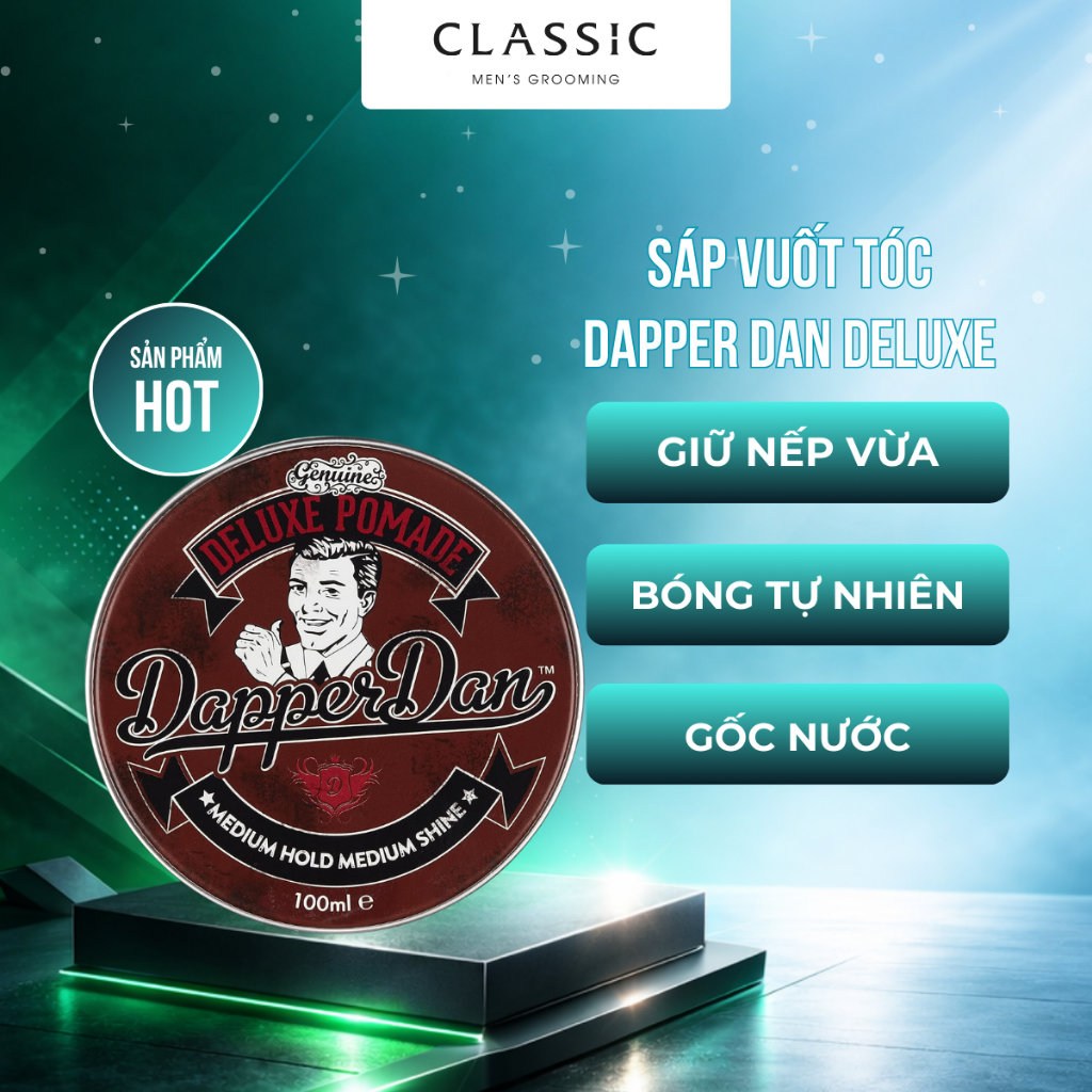 Sáp vuốt tóc Dapper Dan Deluxe Pomade 100ml