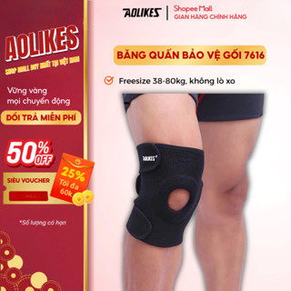 Đai hở quấn đầu gối AOLIKES Neoprene 7616 hỗ trợ bảo vệ an toàn trong các hoạt động leo núi